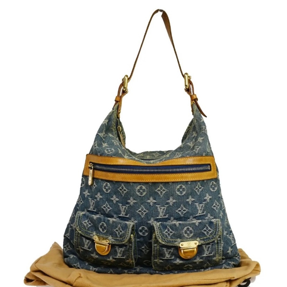 🐞🦋BEAUTIFUL LOUIS VUITTON HANDBAG DENIM GM AUTHENTIC 🦋🪲